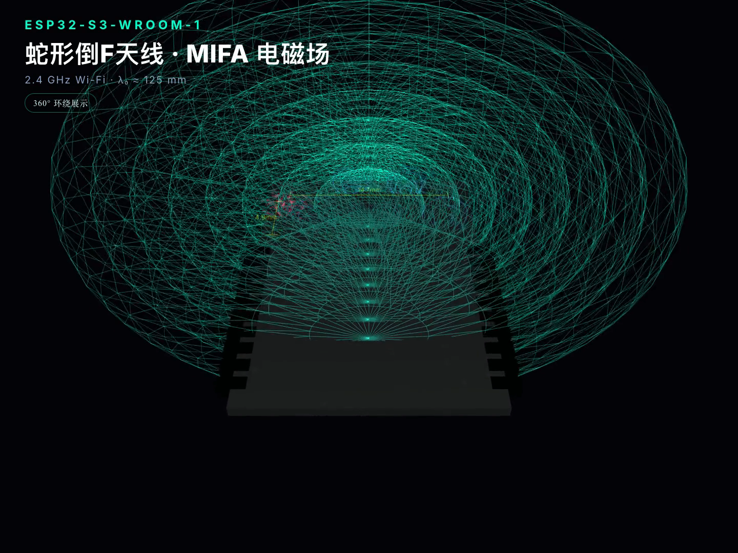 电子元器件与电磁场画面